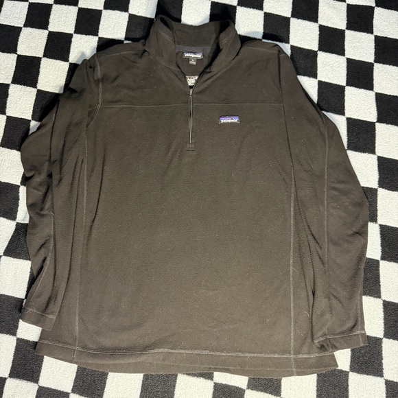 Patagonia Black Quarter-Zip Fleece Pullover
